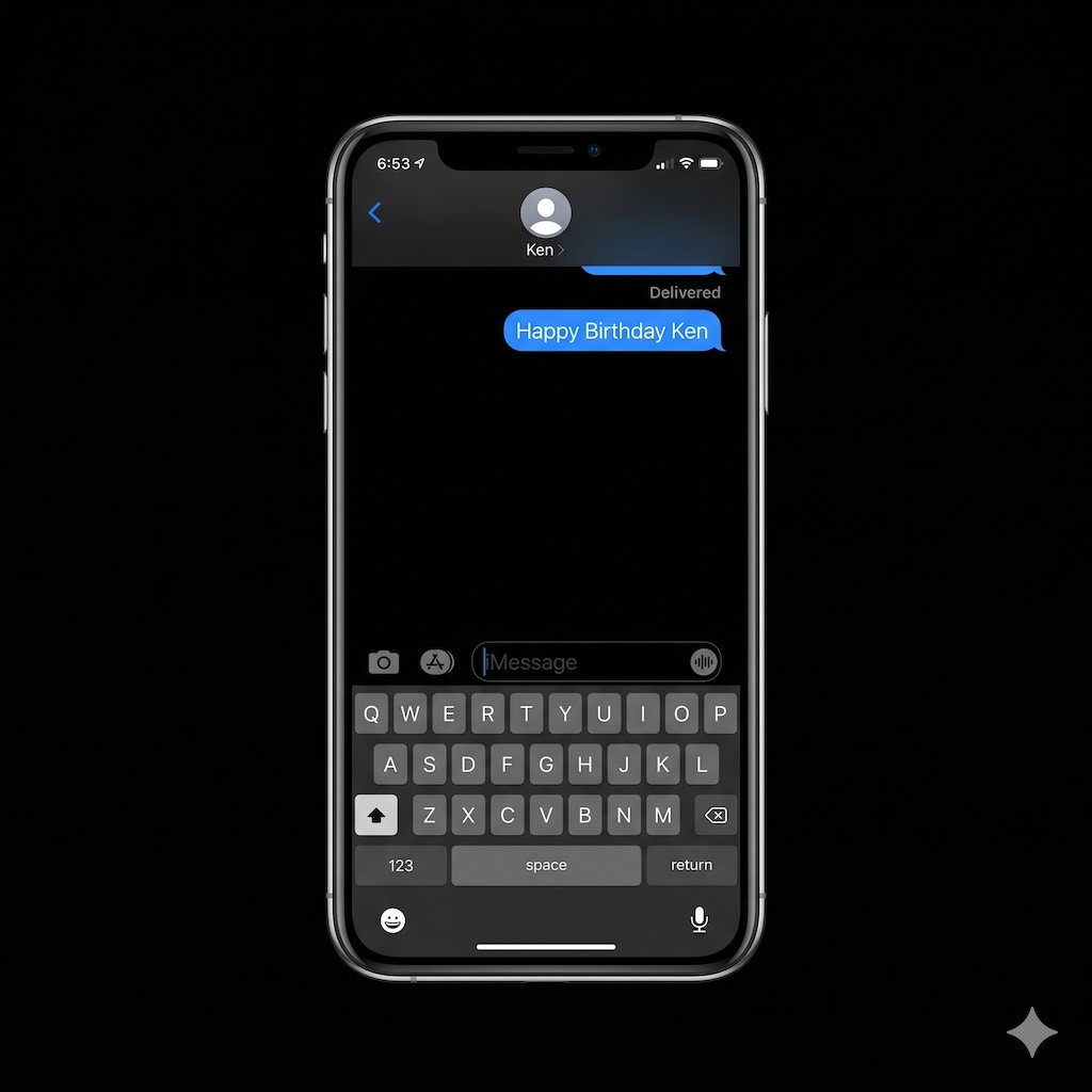 Phone text message